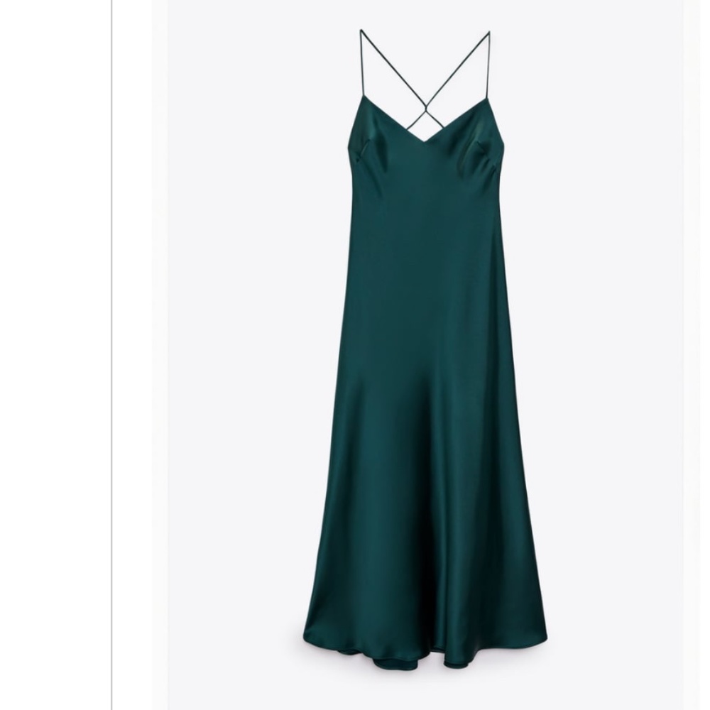 ZARA Satin Lingerie Style Dress